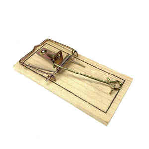 Vente en gros de <span class=keywords><strong>souris</strong></span> en bois à double <span class=keywords><strong>action</strong></span> à ressort piège à pression avec déclencheur étendu - Product Image 1