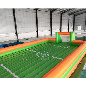 Thú vị trò chơi thể thao Nhà Máy bán hàng trực tiếp Inflatable bóng đá sân chơi bóng đá lĩnh vực & Xà phòng sân vui vẻ Inflatable lâu đài - Product Image 4