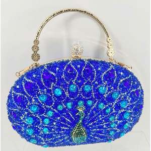 Bolsos de Mano con Brillantina y Girasoles, Bolso de Cristal, Bolso de Mano Floral para Novia, Fiesta de Graduación, Bolso de Cadena con Diamantes de Imitación para Mujer - Product Image 4