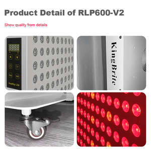 Panneau de luminothérapie LED 3000W RLP600-<span class=keywords><strong>V2</strong></span> 600 LED double puce 630/660/670nm+810/830/850/1060nm rouge pour culture, avec fonction de temporisation, gradation et pulsation - Product Image 4