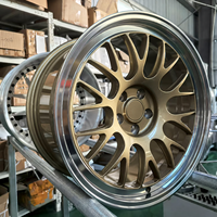 Jantes de course forgées, lèvres polies, finition or brossé, 5x114.3, 18-20 pouces, pour BMW E46 M3 E90 M3 Land Rover Rolls-Royce Nissan