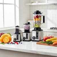 BARDEFU 6 en 1 8 en 1 SILVER CREST Blender 3L 4l 9500W Mixeur puissant, robot culinaire, machine à mélanger