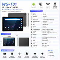 جهاز لوحي بنظام أندرويد 14، شاشة 10.1 بوصة، معالج MTK6762، ذاكرة وصول عشوائي 3 جيجابايت، ذاكرة تخزين 32 جيجابايت، مناسب للطلاب والتعلم عبر الإنترنت، متوفر في مستودعات الولايات المتحدة