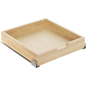 Plateau organisateur de tiroir en bois brut pour armoire de cuisine - Design contemporain, installation facile - Product Image 3
