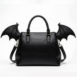 Bolso Bandolera Estilo Alas de Murciélago Negro Vanguardista 2026, Bolso Cruzado de Cuero PU Premium, Estilo Punk Rock y <span class=keywords><strong>Academia</strong></span> Oscura - Product Image 3
