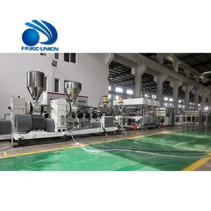 Máquina de fabricación de láminas huecas de plástico, línea de producción de extrusión de techo de panal de policarbonato, 1300-1300mm de ancho, 2100