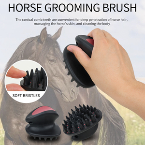 Kit de herramientas para caballos 6 en 1 con logotipo personalizado al por mayor de fábrica, juego de aseo para caballos, cepillo para caballos para aseo y <span class=keywords><strong>baño</strong></span> - Product Image 2