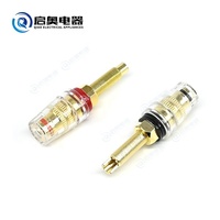 Bornier de haut-parleur d'amplificateur de connecteur de prise de banane clair étendu de 4mm pour borniers