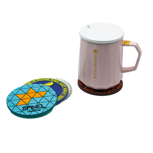 Posavasos de Té con Logotipo Personalizado de Anime, Forma Geométrica de Serpiente, Letras, Posavasos de Silicona de Goma PVC - Product Image 3