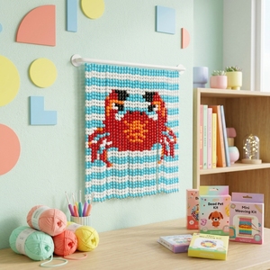 Kit de rideau de perles DIY style décoration estivale <span class=keywords><strong>pour</strong></span> la maison, motif crabes, facile à réaliser avec perles acryliques, <span class=keywords><strong>pour</strong></span> accrocher à la porte ou au mur, idéal <span class=keywords><strong>pour</strong></span> <span class=keywords><strong>les</strong></span> <span class=keywords><strong>débutants</strong></span> - Product Image 3