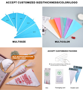 100/1 pz strumento di cottura <span class=keywords><strong>a</strong></span> prova di perdite torta che decora tipless 12/14 pollici PE grandi sacchetti di tubazioni usa e getta - Product Image 6