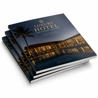 Service d'impression de brochures pour hôtels et complexes hôteliers, papier de luxe premium, impression offset couleur personnalisée