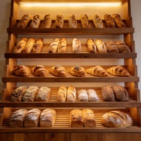 Solution complète : Vitrines de présentation, Étagères de présentation, Présentoirs sur mesure OEM pour gâteaux, pains et pâtisseries, Vitrines de comptoir
