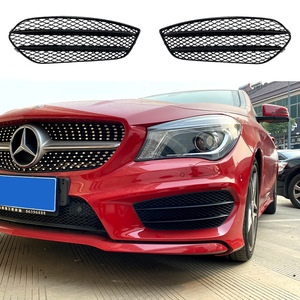 Modificación de la rejilla de ventilación Air Blade para Mercedes-Benz ClA-Class C117, compatible con ClA200 220 45 AMG 2013-2015, inserto de malla para el parachoques delantero. - Product Image 1