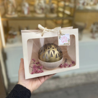 Vente en gros de décorations pour le Ramadan en pierre pour la décoration intérieure Brûleur Bakhoor en marbre Brûleur d'encens Bakhoor arabe
