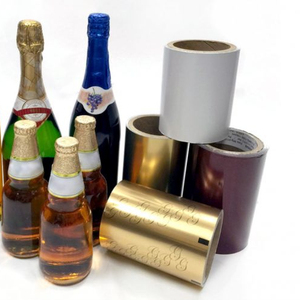 Dasen Printing Étiquette de bière auto-adhésive Autocollant de bière en feuille métallique dorée Finition brillante Impression d'étiquette de bière Film de papier d'art - Product Image 1