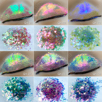 Pigment en paillettes effet miroir multicouche caméléon de qualité cosmétique Shengzhu, série QA, pour vernis à ongles et cuir (inorganique)