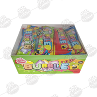 Mini chewing-gum carré multicolore fruité Halal en gros, 15g, emballage individuel en bande, bonbons à mâcher, boîte de présentation motif dessin animé