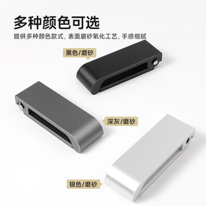 Aluminum Alloy Wall <b>Hook</b> Rectangle Foldable <b>Black</b> Gray Silver Bathroom Wardrobe Door Hanging <b>Hook</b> - Product Image 5