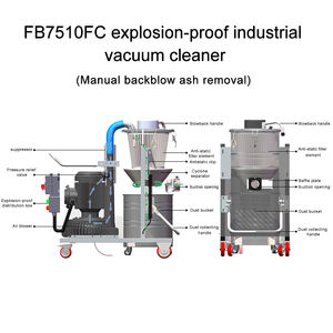 Boshuo Nueva Aspiradora Industrial Eléctrica <span class=keywords><strong>de</strong></span> Grado Alimenticio a Prueba <span class=keywords><strong>de</strong></span> Explosiones con Certificación ATEX para Procesamiento <span class=keywords><strong>de</strong></span> Harina y Granos, y Polvo Manual - Product Image 2