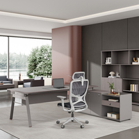 Table d'angle en bois populaire en vente en gros bureau moderne en bois ensemble de meubles de bureau bureau de direction