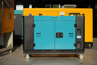 XUNLI Tragbarer Kleiner Dieselgenerator 2 Zylinder 15kVA 12kW 110V 1-Phasig Elektrostart Gewerbliche Nutzung Superleise mit Kühlrippen