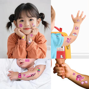 Pegatinas de Tatuajes Infantiles de Alta Gama con Dibujos Animados de Dinosaurios y Sirenas para el Día de Pascua - Product Image 4
