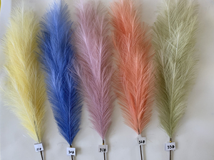 Vente en gros d'herbe de pampa artificielle de 120 cm, grandes plumes de pampa artificielles pour la décoration de la maison, les mariages, le style bohème, fourniture OEM - Product Image 5