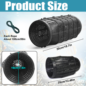 Açık kullanım için balıkçılık yem kafes malzeme balıkçılık sepeti Net yengeç karides istakoz için kolay kullanım için hafif - Product Image 6
