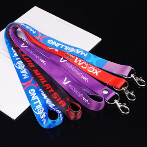 Lanière pour carte d'identité, promotion, cadeau d'entreprise, souvenir, logo personnalisé, lanière porte-clés en polyester - Product Image 1