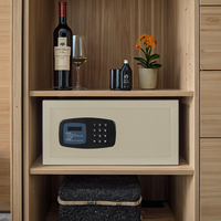 Coffre-fort en acier minimaliste AL002-201 pour hôtel avec clavier silencieux et trou de serrure caché pour une sécurité discrète