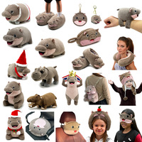 Vente transfrontalière en liquidation : Peluche Moo Deng Hippopotame Thaï Kachu, jouet en peluche super doux avec rembourrage en coton PP, 31-50 cm, anti-stress