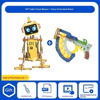 Kit Robot STEM DIY en Bois Interactif – Expérience Scientifique et Ingénierie – Jouet Éducatif pour Enfants – Cadeau de Rentrée Scolaire – Vente en Gros – Manuel Inclus