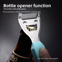 Éplucheur manuel multifonction en acier inoxydable, outil de raclage pour la canne à sucre, les fruits, les melons, les pommes de terre - Gadget de cuisine indispensable