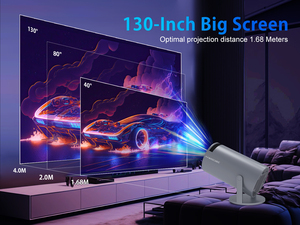 Projecteur portable HY300 Pro LED 1280*720P 260 ANSI Allwinner H713 pour la maison - Meilleure vente - Product Image 4