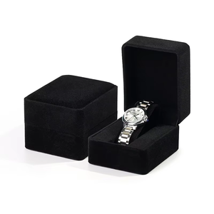 Red wholesales high-end PU leather watch <b>boxes</b>, flip style watch displays, <b>storage</b> <b>boxes</b>, pillows - Product Image 3