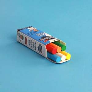 6 Piezas de Tiza de Colores Solubles en Agua, Tiza sin Polvo para Niños, Tiza Blanca para Pizarra Escolar - Product Image 3