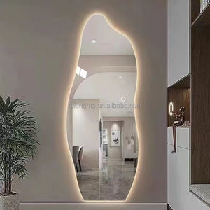 <span class=keywords><strong>Specchio</strong></span> <span class=keywords><strong>da</strong></span> terra a figura intera con illuminazione a LED, grande, in vetro, <span class=keywords><strong>da</strong></span> appendere o montare, per <span class=keywords><strong>soggiorno</strong></span> - Fornitura diretta dalla fabbrica - Product Image 4