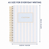 Carnet à spirale A5 personnalisé, style esthétique, épaissi, portable, journal, cadeau pour étudiant, fournisseur de papeterie pour la rentrée scolaire