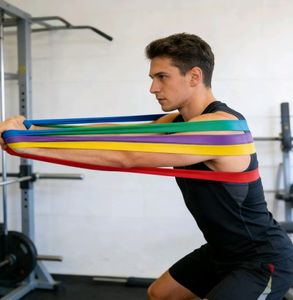 Set di Bande Elastiche in TPE per Sport - Resistenza Media, Antiscivolo e Durevoli per Allenamento Fitness - Product Image 6