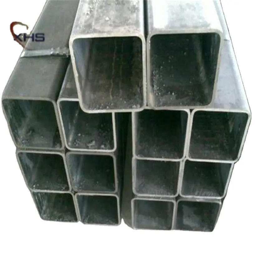 Rail vintage 1x1 pouce, tube carré et rectangulaire 40x40mm, tube en acier inoxydable galvanisé, tube carré
