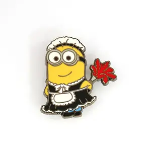 Penjualan terlaris kustom karakter Anime logam lencana lucu kartun lembut Enamel pin kerah