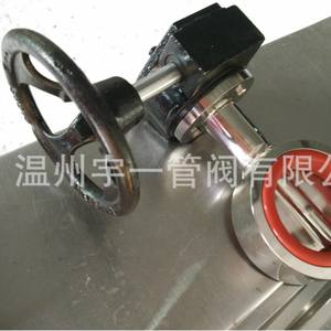 Venta al por mayor de fabricante: Válvulas de mariposa sanitarias de acero inoxidable tipo wafer y de goma para gas, y válvulas de mariposa de engranaje sin fin. - Product Image 3