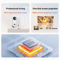 Mini Proyector de Cine en Casa HD B13, Proyector de Cine en Casa con Corrección Trapezoidal Automática, 230 ANSI Lúmenes, LED