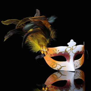 Nouveau Masque de Bal Masqué Créatif et Tendance pour Halloween, Personnalisé avec Plumes Décoratives, Vente en Gros Transfrontalière - Product Image 4