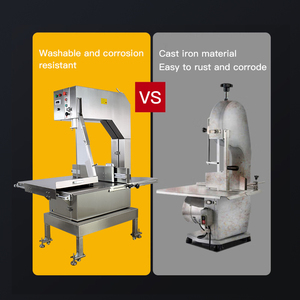 Commerical Fish Pork Cow Beef Frozen Meat Steak Meat Cutting <b>Bone</b> <b>Saw</b> Machine 4 Wheels Cutting Machine <b>Bone</b> <b>Saw</b> Industrial Use/b - Product Image 2