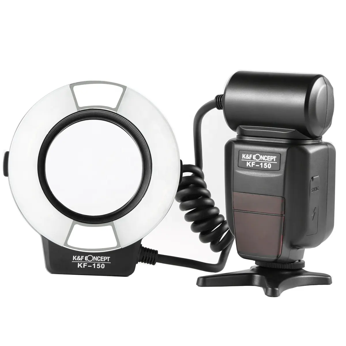 K&F Concept KF-150 TTL GN14 Circle Ring speedlite Macro Ring Flash For Camera