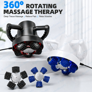 360 °   เครื่องนวดตัวไฟฟ้าแบบหมุนได้ ปรับความแรงได้ พร้อมฟังก์ชั่นเดินหน้า/ถอยหลัง สำหรับไหล่ คอ หลัง หน้าท้อง ขา ใช้ในบ้าน - Product Image 6