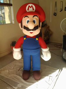 Estatua de Mario <span class=keywords><strong>Bros</strong></span> Personalizada, Estatua de Mario de Resina, Artesanías de Mario <span class=keywords><strong>Bros</strong></span> de Resina para Decoración de Centros Comerciales - Product Image 2