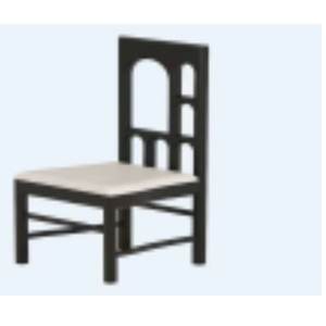 Chaise de salle à manger en bois moderne et simple 37798-103 - Product Image 2